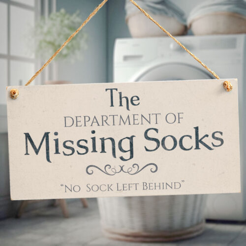 The Department of Missing Socks Sign