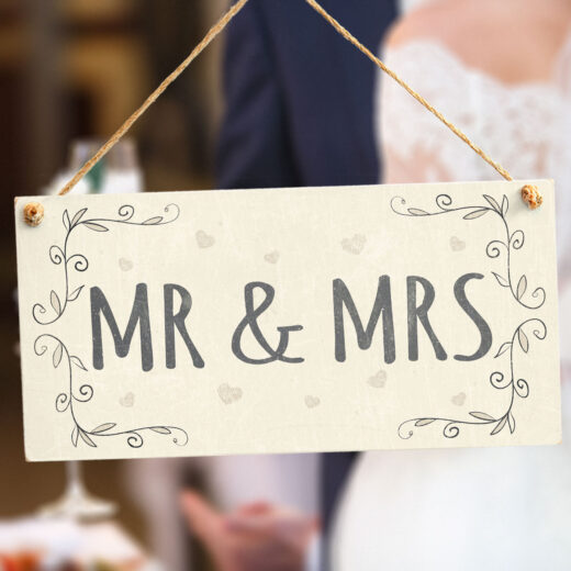 Mr & Mrs Wedding Sign