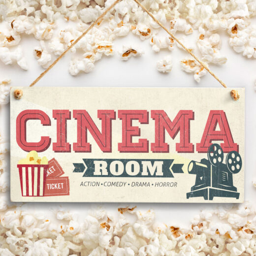 Hanging Cinema Room Sign