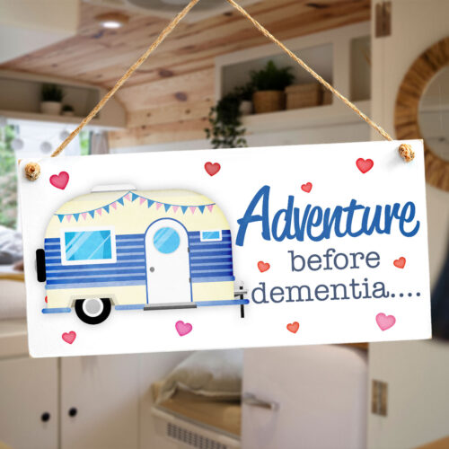 Adventure Before Dementia Caravan / Camper Van Sign