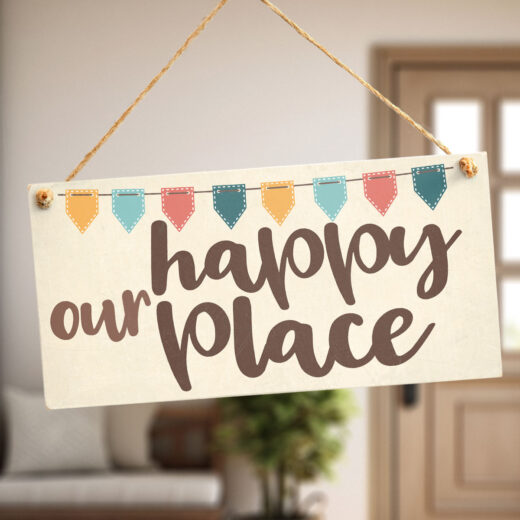 Our Happy Place Sign