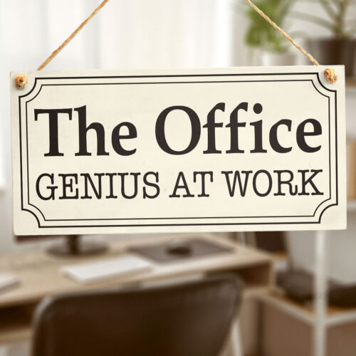 The Office Genius At Work Sign