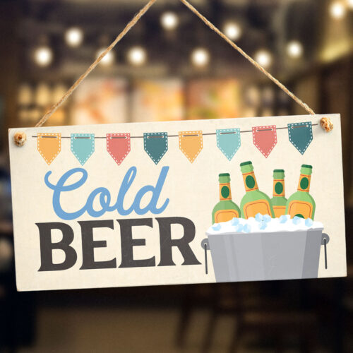Cold Beer Bar Sign